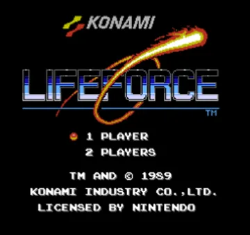 Life Force - Salamander (Europe) (Virtual Console) screen shot title